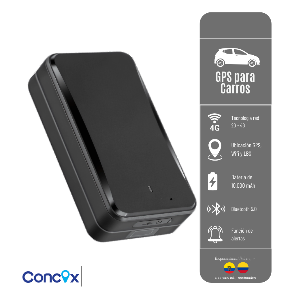 GPS LL301 CONCOX PORTÁTIL, RED 2G Y 4G BATERíA DE 10.000 MAH