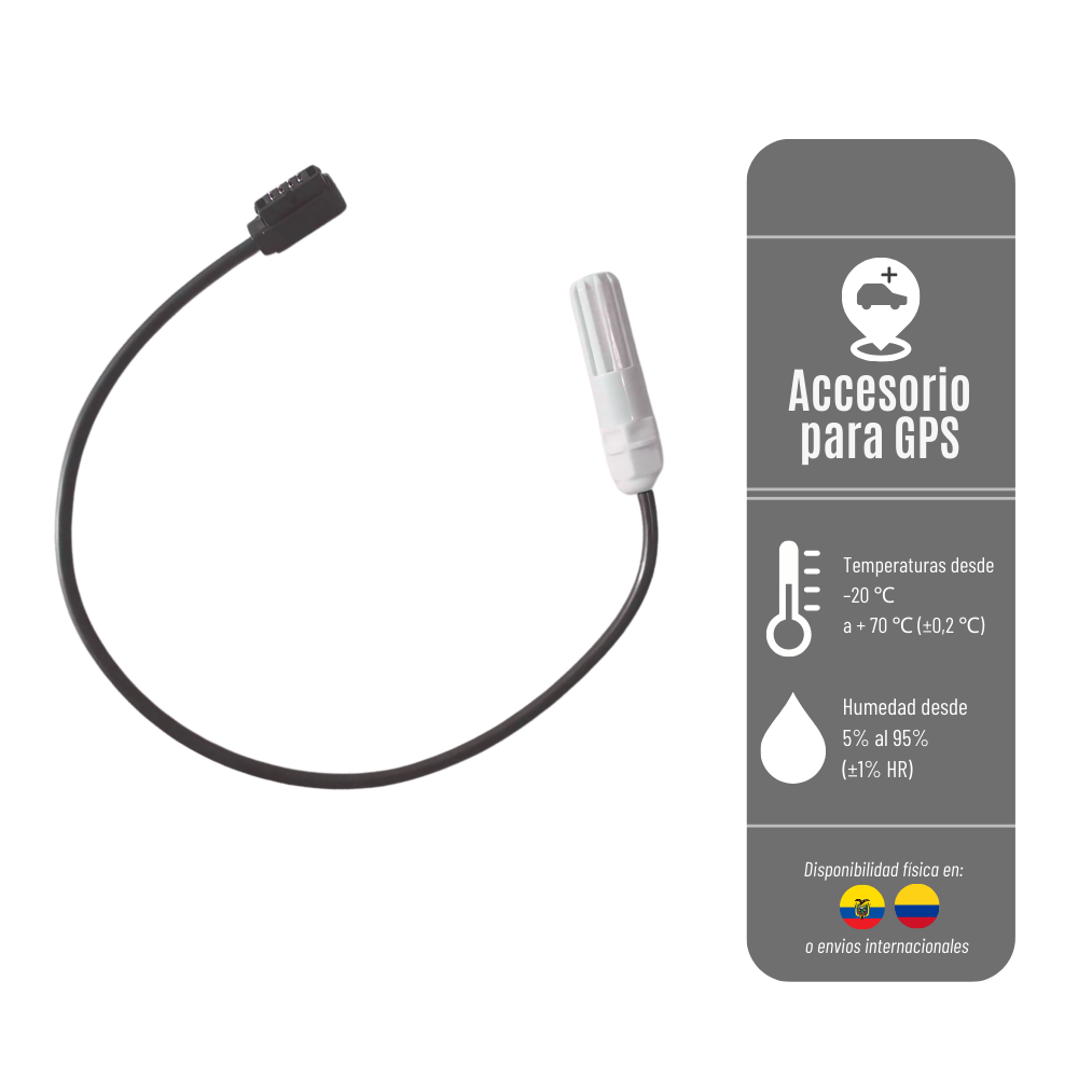 SENSOR DE TEMPERATURA Y HUMEDAD M10 CONCOX PARA GPS LL302 - IP68