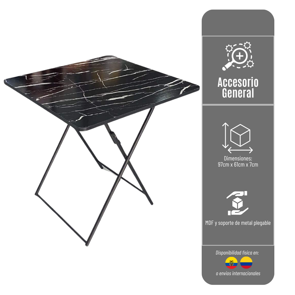 MESAS CON ESTRUCTURA METALICA MESA-CUAD-MET