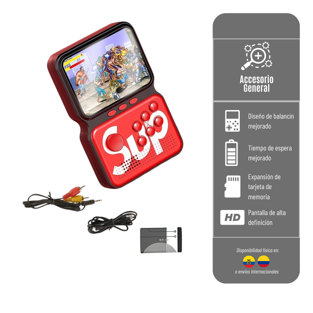 CONSOLA DE JUEGOS RETRO SUP M3 GAMER 3.0 LCD / 850MAH CONSOLA-SUP-M3