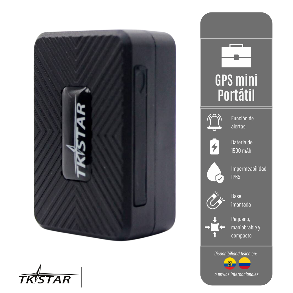 GPS TK 913 TKSTAR MINI PORTÁTIL RED 2G, BATERIA DE 1,500 MAH