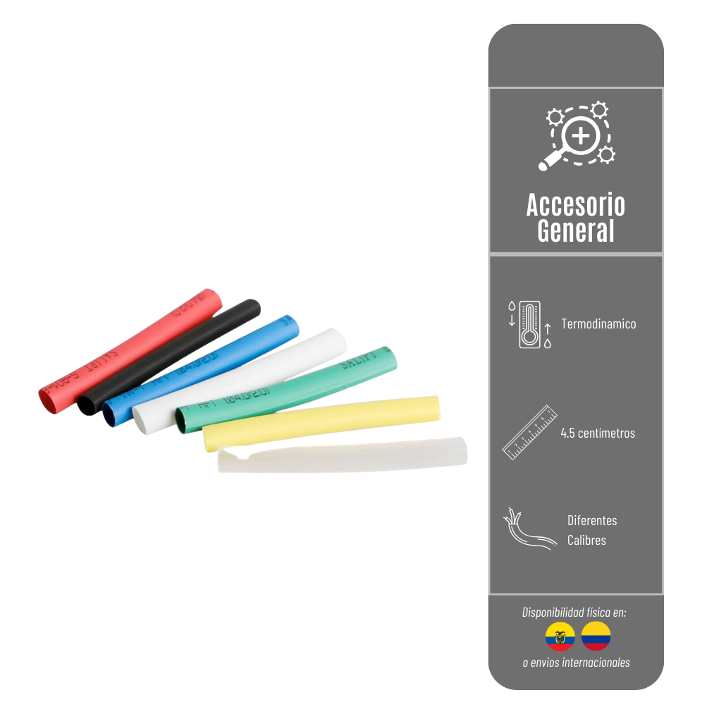 KIT DE TUBOS TERMORRETRÁCTILES DE 530PCS REISTENTES AL CALOR