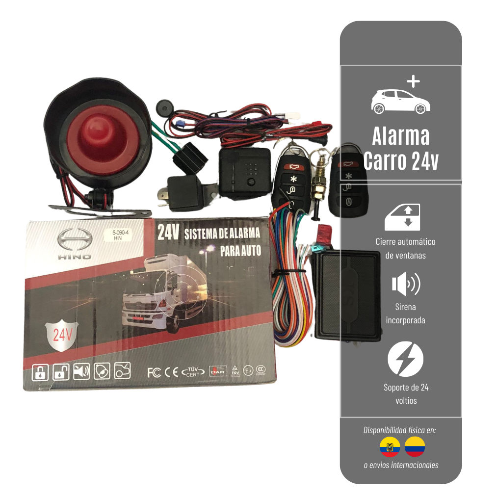 Sistema de Alarma Para Vehículos de 24V HINO-5-090-4