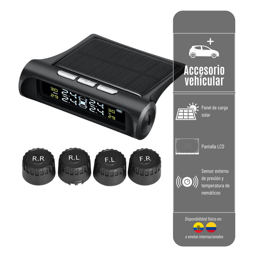 SENSOR TPMS EXTERNO C240 PARA MEDIR PRESIÓN DE LLANTAS TPMS-EXT-C240