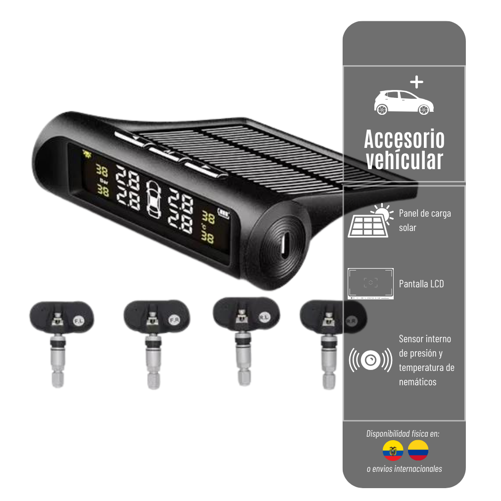 SENSOR TPMS INTERNO CON BLUETOOTH PARA MEDIR PRESIÓN DE LLANTAS C240 TPMS-INT-C240
