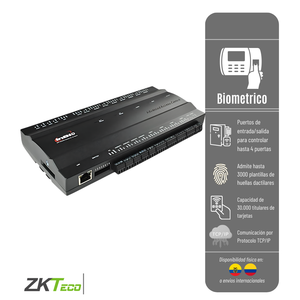 MODULO DE CONTROL DE ACCESO 4 PUERTAS CONT-ACCESO-4P