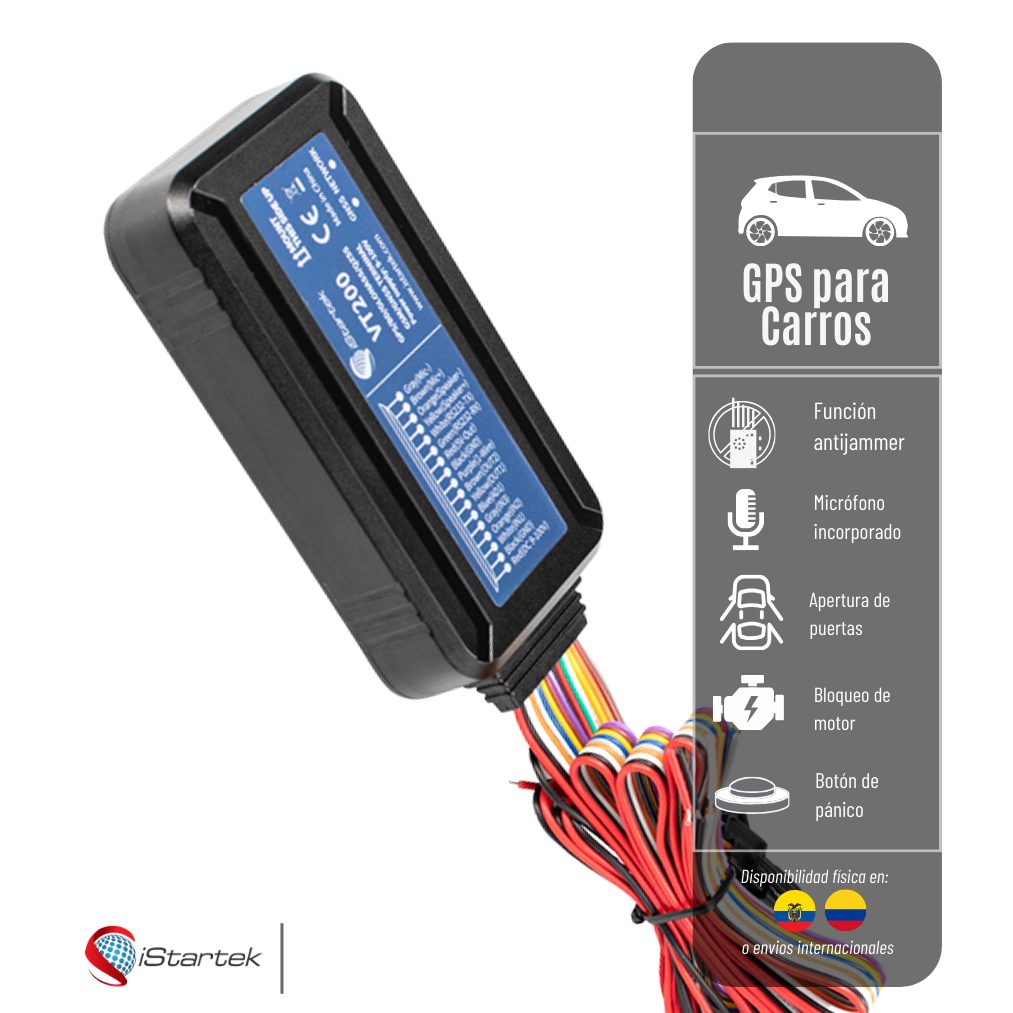 GPS* ANTIJAMMER VT200 ISTARTEK PARA VEHÍCULOS RED 2G