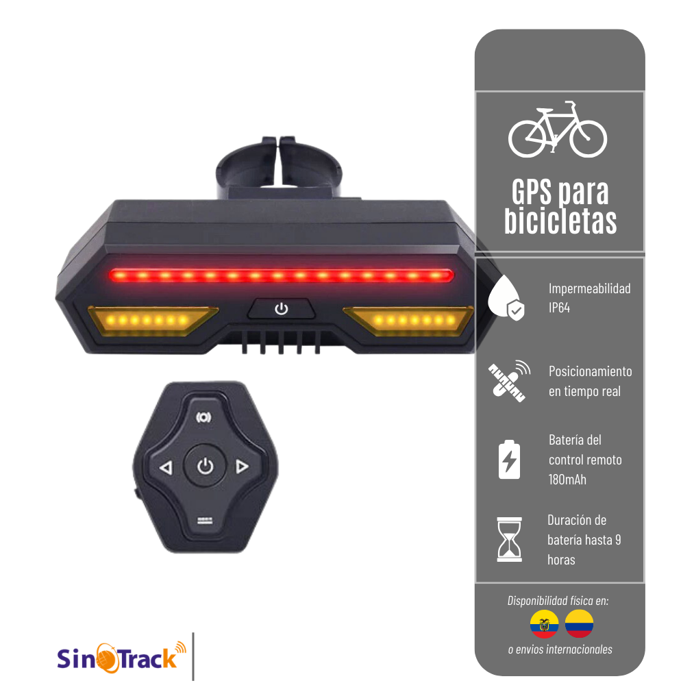 GPS ST908 SINOTRACK PARA BICICLETA, RED 2G