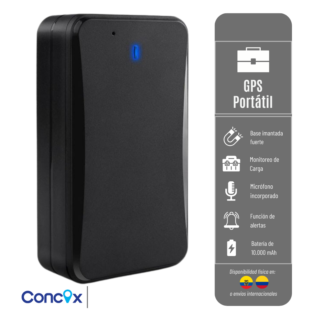 GPS AT4 CONCOX PORTÁTIL, Batería de 10.000 Ma