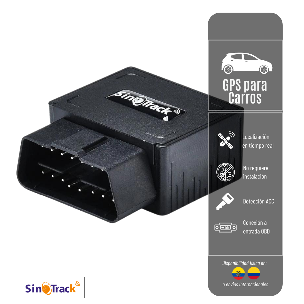GPS OBD ST902 SINOTRACK PARA VEHÍCULOS RED 2G