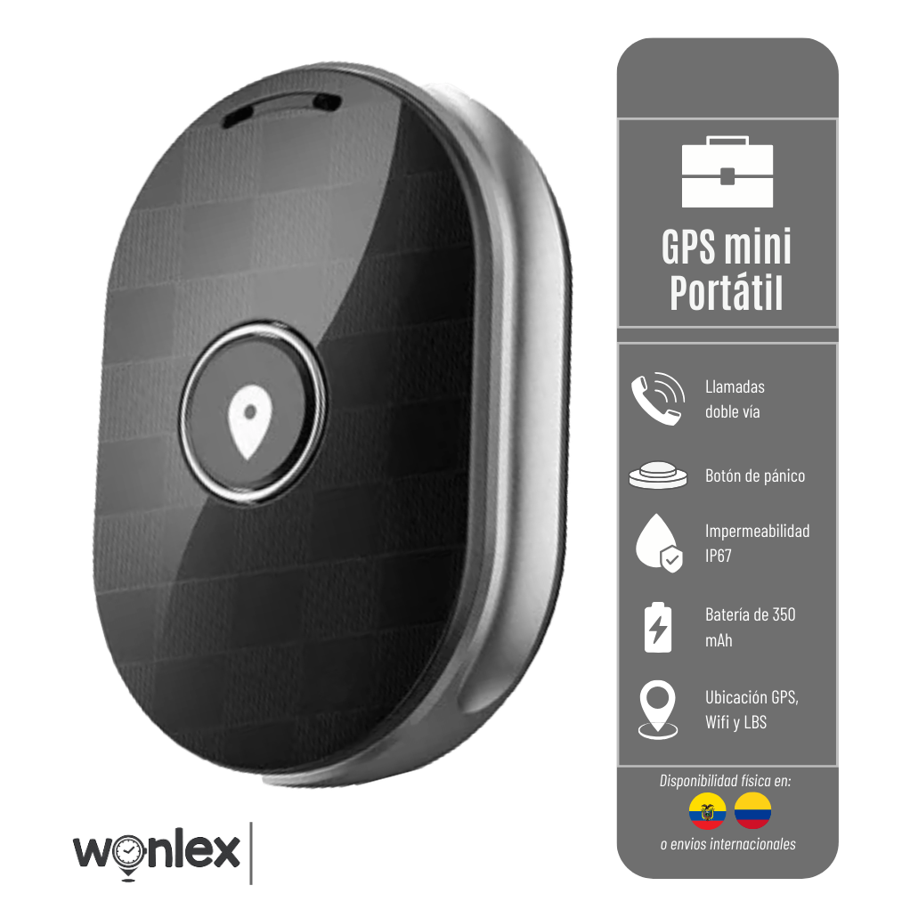 GPS S01 WONLEX MINI PORTÁTIL RED 2G, BATERÍA DE 730 MAH