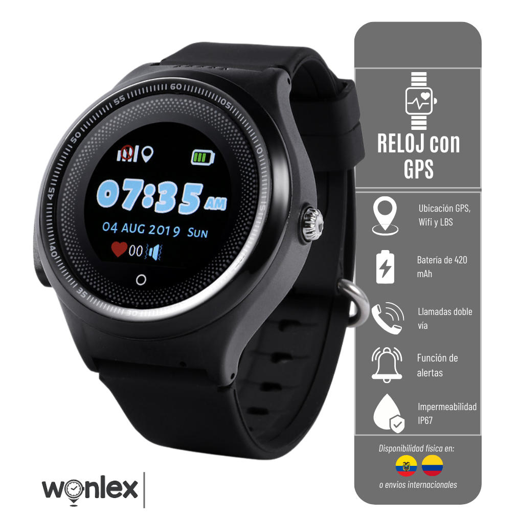 RELOJ KT06 WONLEX CON GPS PARA NIÑOS RED 2G