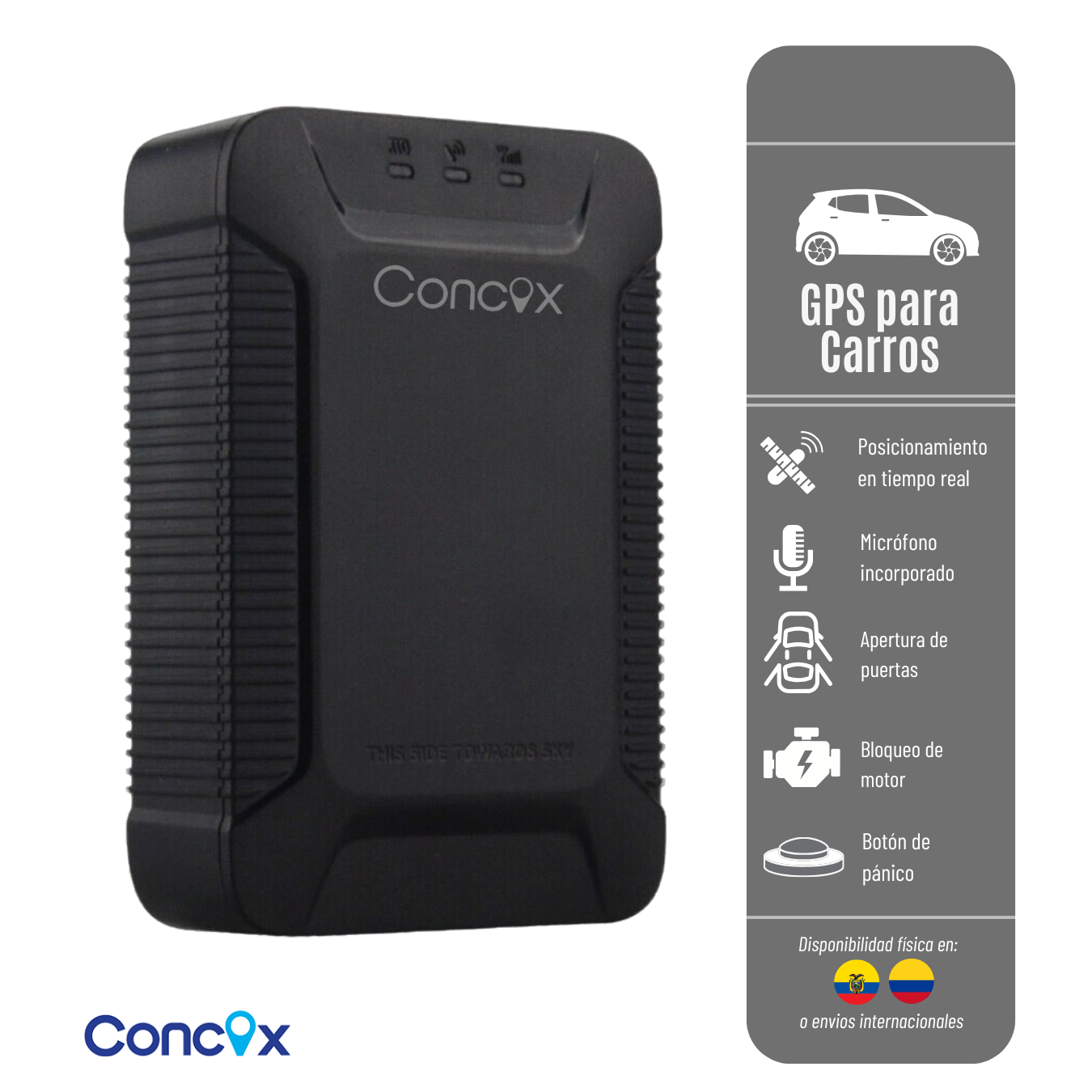 GPS X3 CONCOX RASTREADOR PARA CARRO O CAMION RED 2G, CON APERTURA DE PUERTA