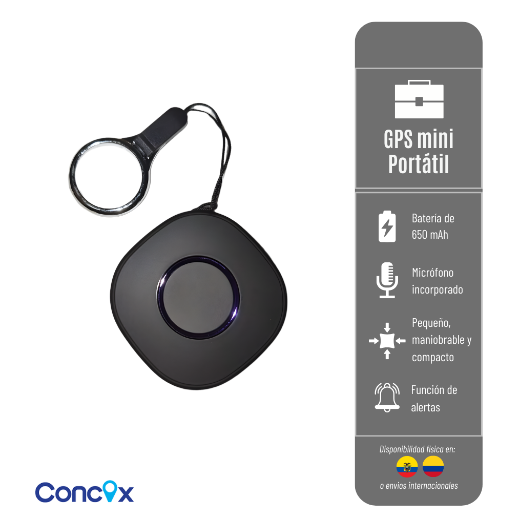 GPS PL601 CONCOX RASTREADOR PORTATIL INTELIGENTE RED 4G - BATERÍA 650 MAH