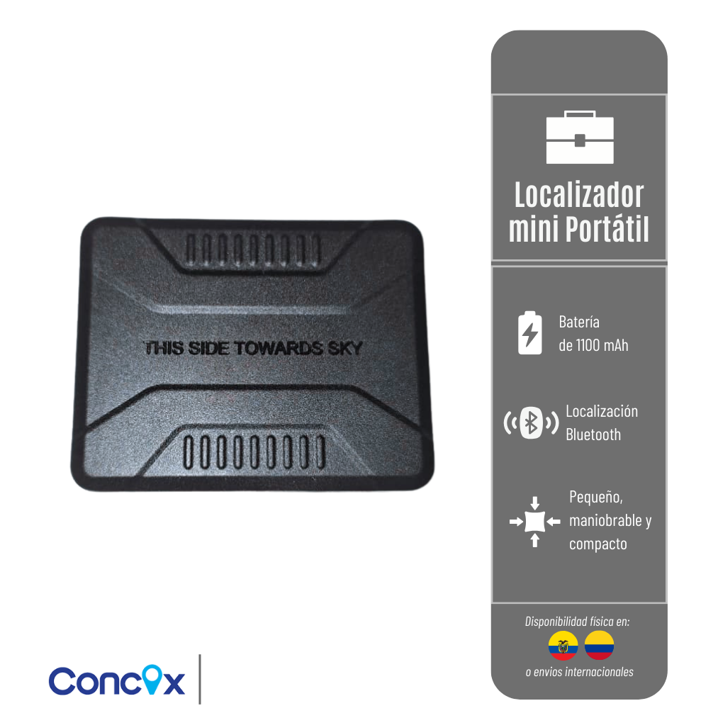 TAG PB703 CONCOX MINI PORTÁTIL LOCALIZADORES CON  BLUETOOTH, BATERIA DE 1.100 MAH